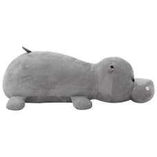 Bulverde Polyester Plush Hippo Cuddly Toy - Grey - UK