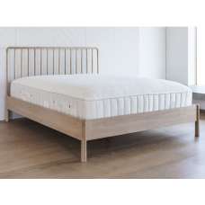 Burbank Oak Wood Spindle Double Bed In Oak - UK