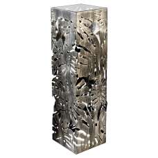 Burleson Large Glass Metal Decorative Pillar In Bronze - UK