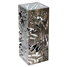 Burleson Small Glass Metal Decorative Pillar In Bronze - UK