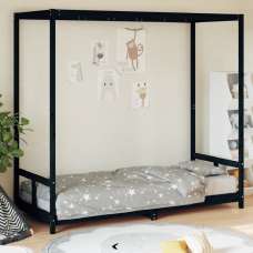 Burwell 80x200cm Wooden Children Bed In Black - UK