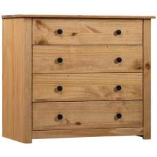Bury Wooden Chest Of 4 Drawers In Brown - UK