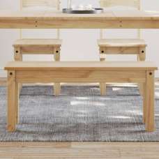 Bury Wooden Dining Bench In Brown - UK