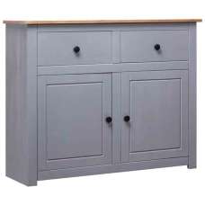 Bury Wooden Sideboard With 2 Doors 2 Drawers In Grey And Brown - UK