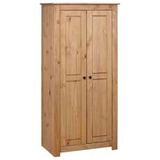 Bury Wooden Wardrobe With 2 Doors In Brown - UK