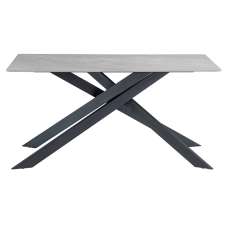 Caelan 160cm Marble Dining Table In Rebecca Grey - UK