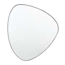 Caesar Glass Large Wall Bedroom Mirror In Black Frame - UK