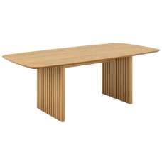 Calais Wooden Rectangular Dining Table In Oak - UK