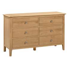 Callia Wooden Chest Of 6 Drawers In Natural - UK
