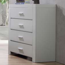Calliope Wooden Chest Of 4 Drawers In Grey - UK