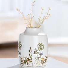 Camarillo Ceramic Flower Vase In White - UK
