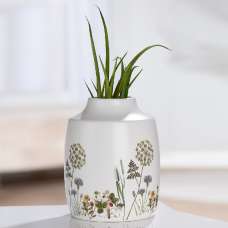 Camarillo Ceramic Set OF 2 Flower Vases In White - UK