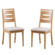 Camber Oak Wooden Dining Chair in Pair - UK