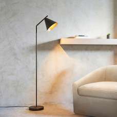 Carlisle Metal Floor Lamp In Brushed Antique Bronze - UK
