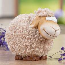 Carnation Ceramics Sheep Sculpture In Beige - UK