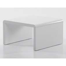 Carolie High Gloss Lamp Table In White - UK
