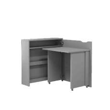 Carson 90cm Right Convertible Wooden Laptop Desk In Grey - UK