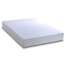 Carson Fabric Reflex Foam Single Mattress In White - UK