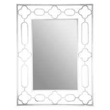 Cascade Wall Bedroom Mirror In Silver Frame - UK