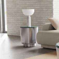 Cedartown Small Marble Top Coffee Table With Steel Base - Grey Toronto - UK