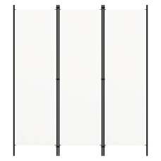 Celina Fabric 3 Panels 150cm x 180cm Room Divider In White - UK