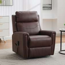 Celmor Fabric Recliner Chair in Umber - UK