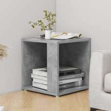 Celous Square Wooden Side Table In Concrete Effect - UK