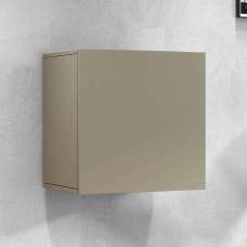 Centennial Wall Hung Wooden Storage Cabinet With 1 Door In Taupe - UK