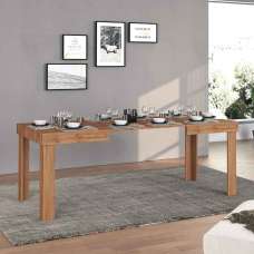 Centennial Wooden Extending Dining Table In Wotan Oak - UK