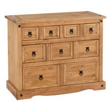 Central Wooden Chest Of 9 Drawers In Oak - UK