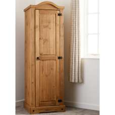 Central Wooden Wardrobe With 1 Door In Oak - UK