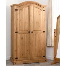 Central Wooden Wardrobe With 2 Doors In Oak - UK
