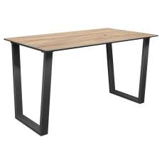 Cerritos Ceramic Rectangular Dining Table In Oak Effect - UK