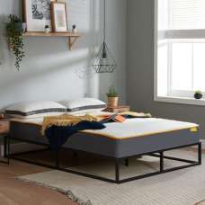 Chadron Fabric King Size Mattress In White Blue - UK