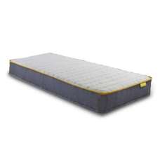 Chadron Fabric Single Mattress In White Blue - UK