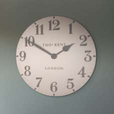 Chantilly Large Metal Mantel Clock In Shy Pink - UK