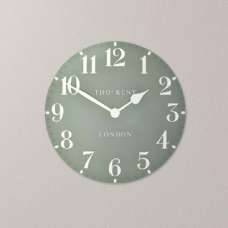 Chantilly Medium Metal Mantel Clock In Seagrass - UK