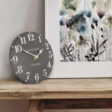 Chantilly Small Metal Mantel Clock In Dolphin - UK