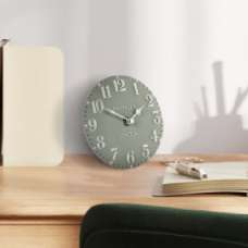 Chantilly Small Metal Mantel Clock In Seagrass - UK