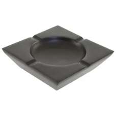 Charlton Aluminium Square Ashtray In Matt Black - UK