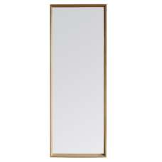 Chelan Leaner Floor Mirror In Oak Wooden Frame - UK
