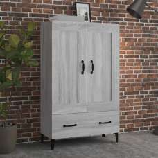 Chester Wooden Sideboard With 2 Doors 1 Drawer In Grey Oak - UK
