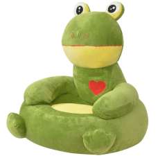Chillicothe Polyester Children Frog Chair In Green - UK