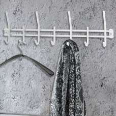 Chilliwack Metal Coat Rack In White - UK