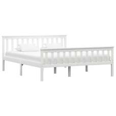 Chilliwack Wooden King Size Bed In White - UK