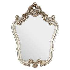 Cikroya Rose Crest Wall Bedroom Mirror In Champagne Frame - UK