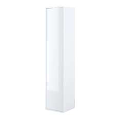 Clarion High Gloss Storage Cabinet With 1 Door In White - UK