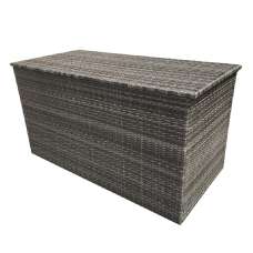 Clisson Small Rattan Outdoor Storage Box In Grey - UK