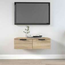 Clive Wooden TV Stand With 2 Drawer In Sonoma Oak - UK