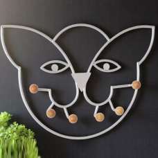 Cobleskill Metal Coat Rack In White - UK